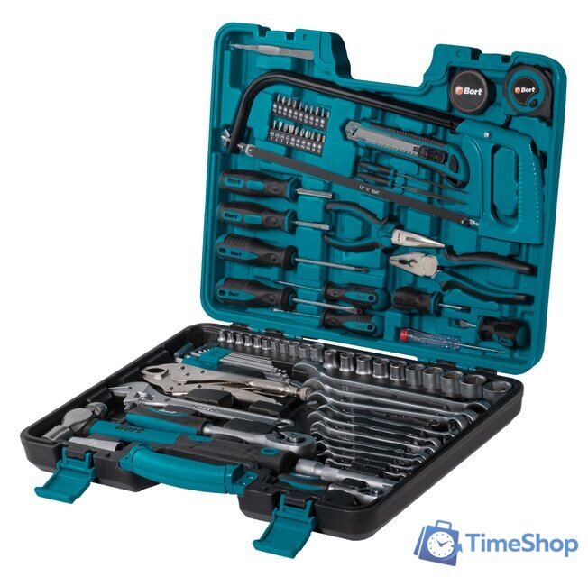 Универсальный набор инструментов Bort BTK-86 (86 предметов) - Изображение №1 — Интернет-магазин Time-Shop