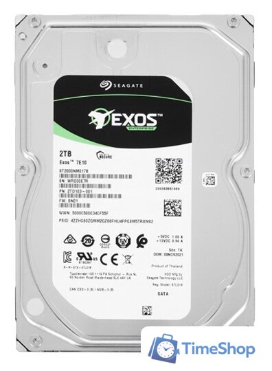 Жесткий диск Seagate Exos 7E10 2TB ST2000NM017B - Изображение №1 — Интернет-магазин Time-Shop