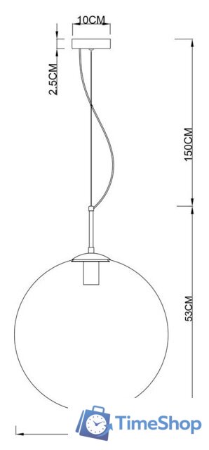 Подвесная люстра Arte Lamp Volare A1564SP-1PB - Изображение №3 — Интернет-магазин Time-Shop