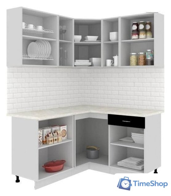 Готовая кухня Кортекс-мебель Корнелия Экстра 1.5x1.5м (дуб сонома/венге/марсель) - Изображение №2 — Интернет-магазин Time-Shop