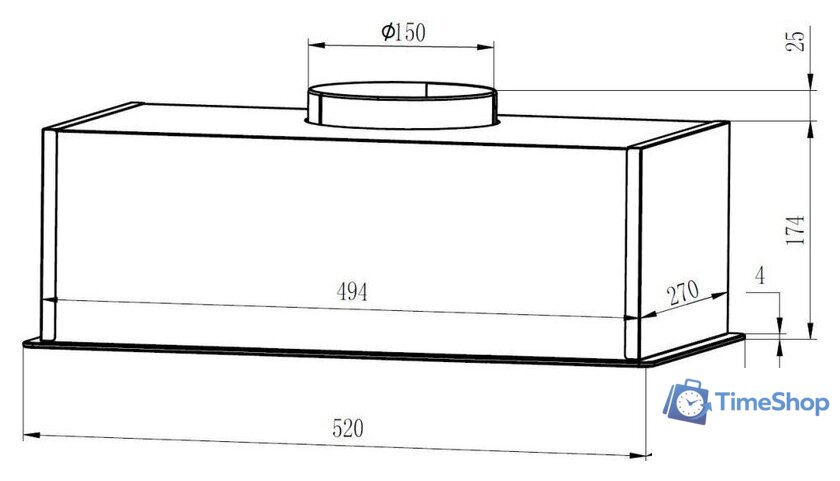 Кухонная вытяжка Hietzel CHB 5208J WH - Изображение №12 — Интернет-магазин Time-Shop