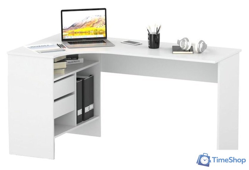 Стол Сокол СПм-25 (левый, белый) - Изображение №1 — Интернет-магазин Time-Shop