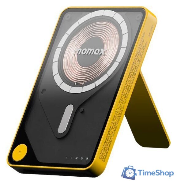 Внешний аккумулятор Momax 1-Power X Pro Magnetic Built-In USB-C IP131 5000mAh (желтый) - Изображение №1 — Интернет-магазин Time-Shop