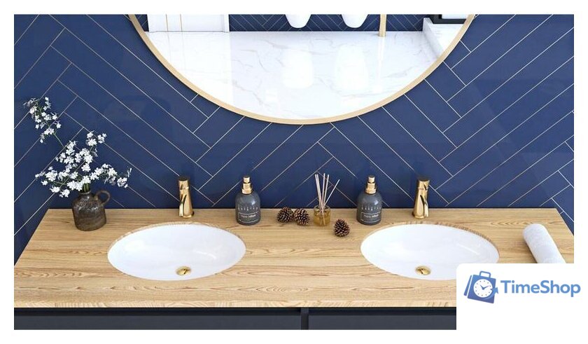 Умывальник Rea Nel (белый) - Изображение №2 — Интернет-магазин Time-Shop