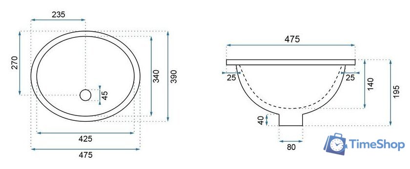Умывальник Rea Nel (белый) - Изображение №5 — Интернет-магазин Time-Shop