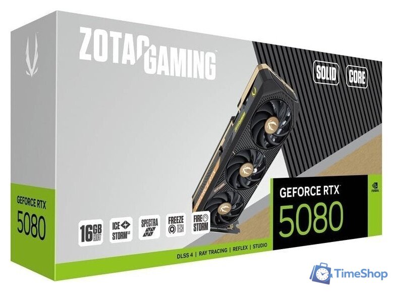 Видеокарта ZOTAC Gaming GeForce RTX 5080 Solid Core ZT-B50800D2-10P - Изображение №8 — Интернет-магазин Time-Shop