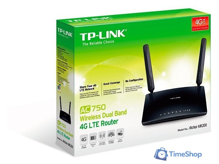 4G Wi-Fi роутер TP-Link Archer MR200 - Изображение №4 — Интернет-магазин Time-Shop