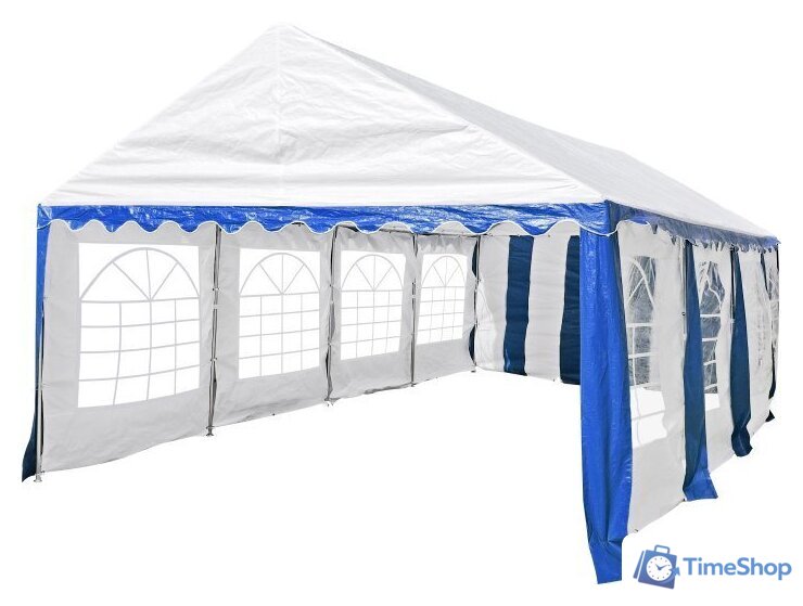 Тент-шатер Sundays Party 4x8 (белый/синий) - Изображение №1 — Интернет-магазин Time-Shop