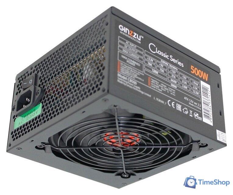 Блок питания Ginzzu CB500 - Изображение №2 — Интернет-магазин Time-Shop