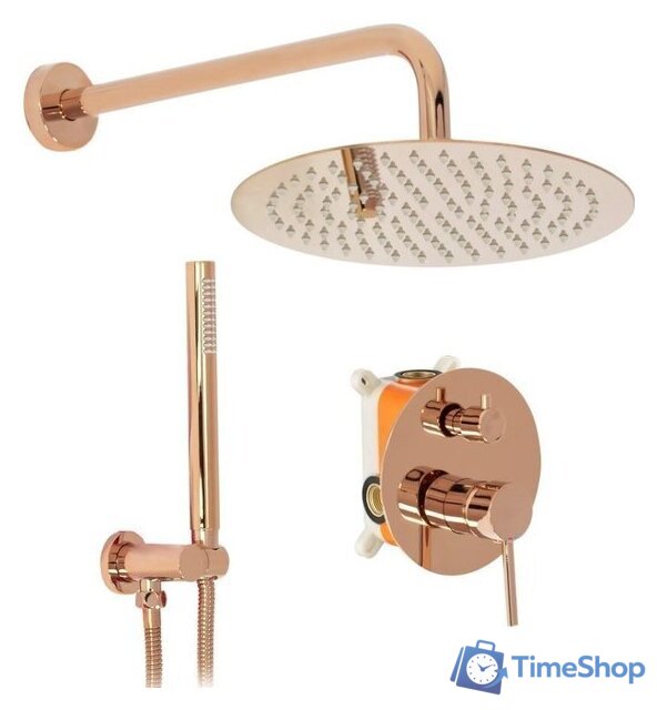 Душевая система  Rea Lungo REA-P4111 (розовое золото) - Изображение №1 — Интернет-магазин Time-Shop