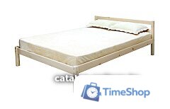 Кровать Мебельград Рино 120x200 с опорными брусками (массив сосны без покрытия) - Изображение №1 — Интернет-магазин Time-Shop