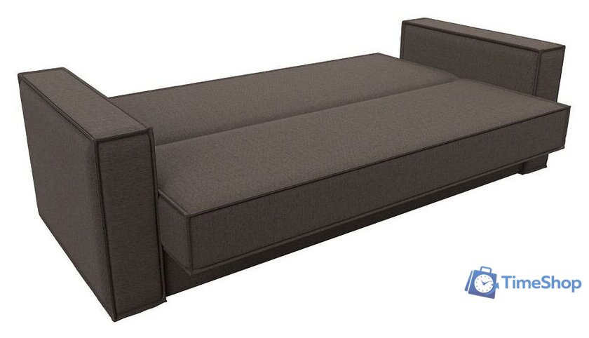 Диван Лига диванов Куба книжка 122058 (рогожка амур коричневый) - Изображение №6 — Интернет-магазин Time-Shop