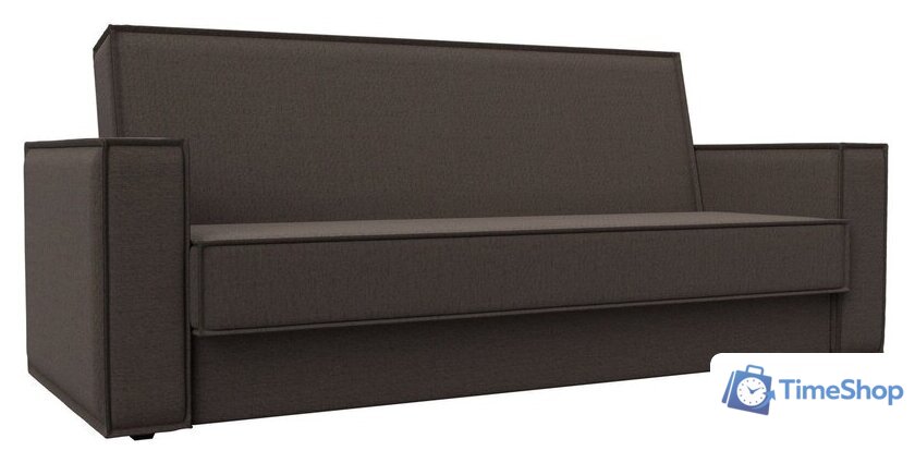 Диван Лига диванов Куба книжка 122058 (рогожка амур коричневый) - Изображение №1 — Интернет-магазин Time-Shop