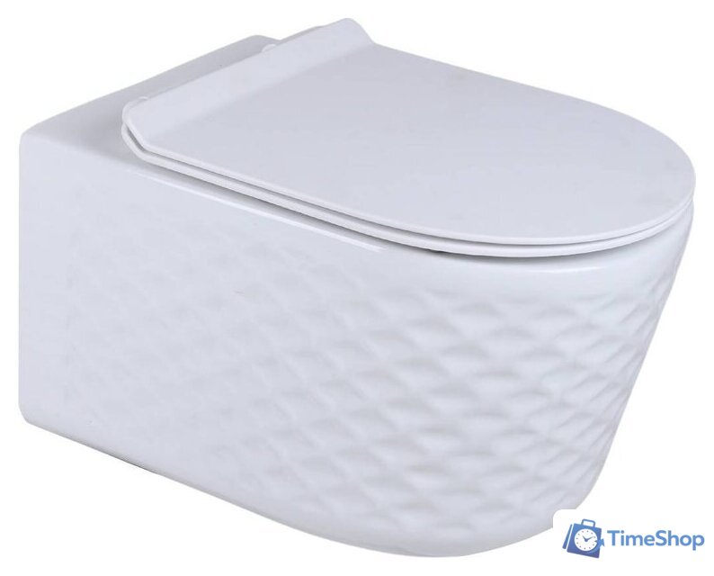 Унитаз подвесной Roxen Vine Tornado в комплекте с инсталляцией StounFix Dual Fresh 6 в 1 979021 (кнопка: оружейная сталь/металл) - Изображение №3 — Интернет-магазин Time-Shop