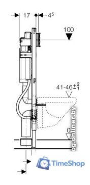 Инсталляция для унитаза Geberit Duofix [111.375.00.5] - Изображение №4 — Интернет-магазин Time-Shop