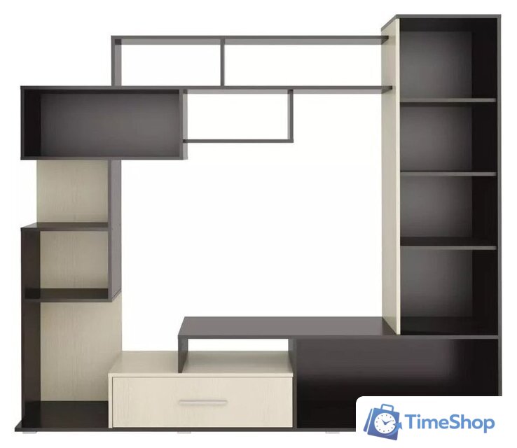 Стенка Stolline Диско СТЛ.150.01 (дуб феррара/дуб кремона) - Изображение №1 — Интернет-магазин Time-Shop