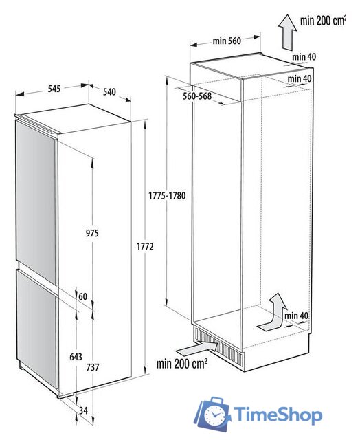 Холодильник Hisense RB3B250NEWE1 - Изображение №6 — Интернет-магазин Time-Shop