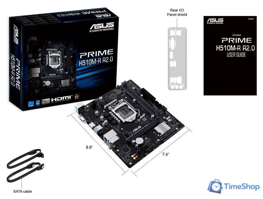 Материнская плата ASUS PRIME H510M-R R2.0-SI - Изображение №6 — Интернет-магазин Time-Shop