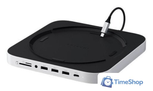 Док-станция Satechi Stand & Hub For Mac Mini / Studio With NVMe SSD Enclosure ST-GMMSHS - Изображение №1 — Интернет-магазин Time-Shop