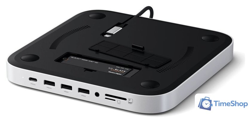 Док-станция Satechi Stand & Hub For Mac Mini / Studio With NVMe SSD Enclosure ST-GMMSHS - Изображение №2 — Интернет-магазин Time-Shop