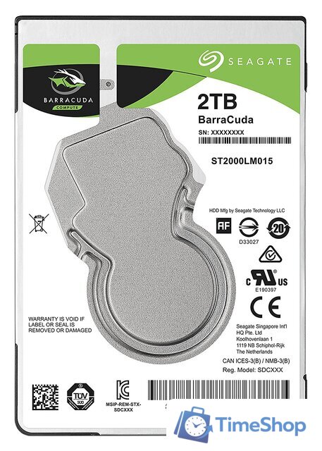 Жесткий диск Seagate Barracuda 2TB [ST2000LM015] - Изображение №1 — Интернет-магазин Time-Shop