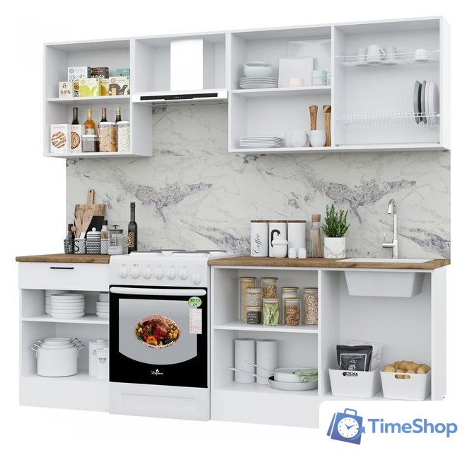 Готовая кухня Горизонт Paola 240 (белый) - Изображение №2 — Интернет-магазин Time-Shop