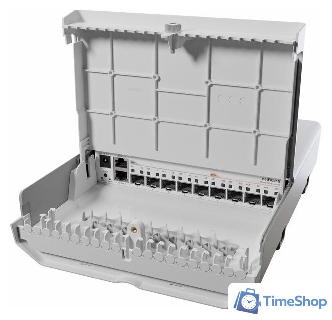 Управляемый коммутатор 2-го уровня Mikrotik netFiber 9 CRS310-1G-5S-4S+OUT - Изображение №1 — Интернет-магазин Time-Shop