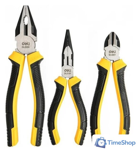 Набор пассатижей Deli DL0003-3 (3 предмета) - Изображение №1 — Интернет-магазин Time-Shop
