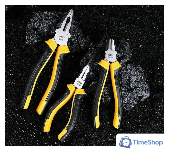 Набор пассатижей Deli DL0003-3 (3 предмета) - Изображение №5 — Интернет-магазин Time-Shop