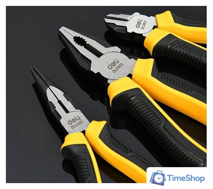 Набор пассатижей Deli DL0003-3 (3 предмета) - Изображение №3 — Интернет-магазин Time-Shop