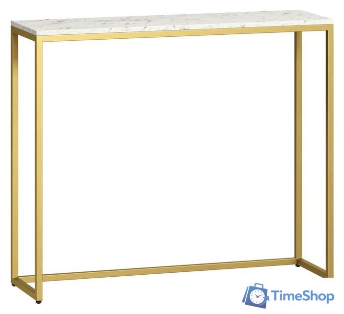 Консольный стол LoftyHome Мальборк 1627984 (мрамор сноу/золото) - Изображение №1 — Интернет-магазин Time-Shop