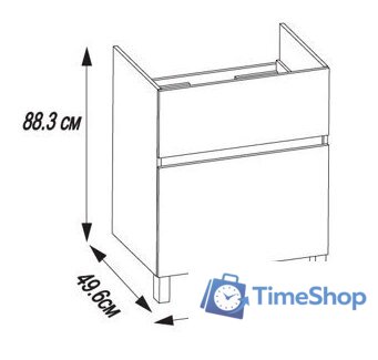  Акватон Тумба под умывальник Лайн 1A232101LF010 - Изображение №10 — Интернет-магазин Time-Shop