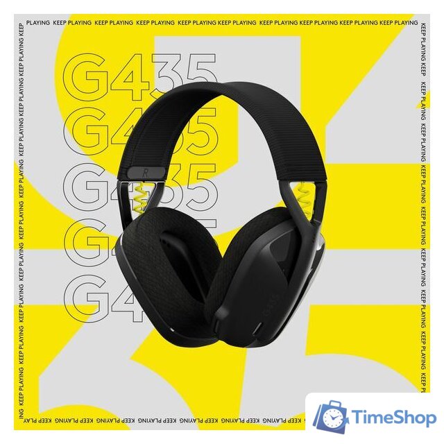 Наушники Logitech G435 Lightspeed (черный/неоновый желтый) - Изображение №6 — Интернет-магазин Time-Shop