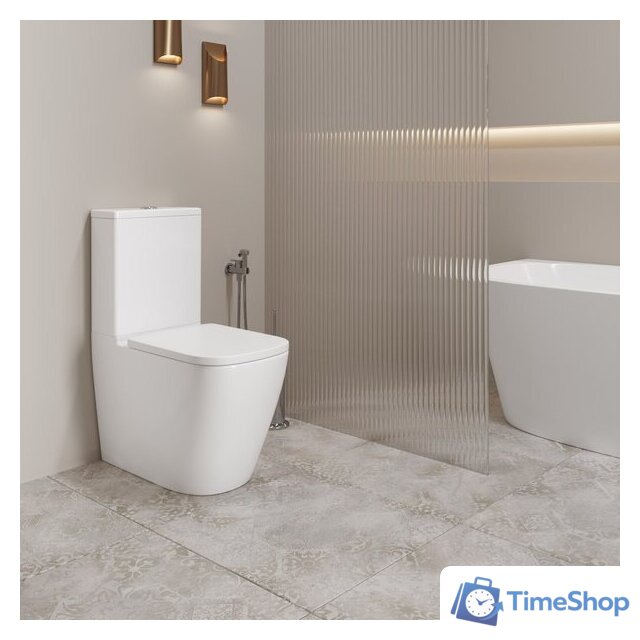 Унитаз напольный Lauter Vortex 2110012VF + гигиенический душ Tera 21GN9011CH - Изображение №9 — Интернет-магазин Time-Shop