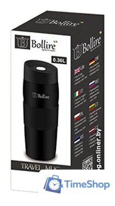 Термокружка Bollire BR-3501 0.36л (черный) - Изображение №2 — Интернет-магазин Time-Shop