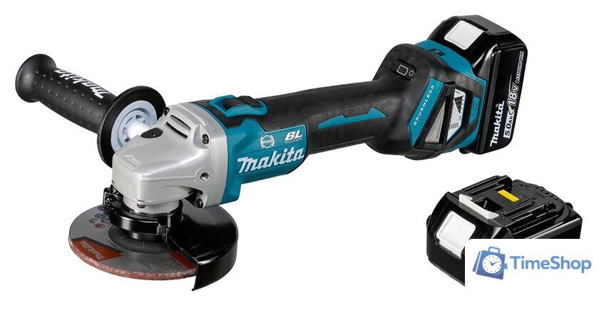 Угловая шлифмашина Makita DGA513RTJ (с 2-мя АКБ) - Изображение №1 — Интернет-магазин Time-Shop