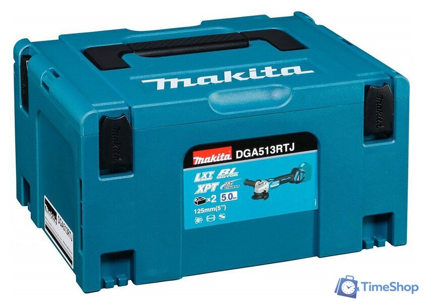 Угловая шлифмашина Makita DGA513RTJ (с 2-мя АКБ) - Изображение №5 — Интернет-магазин Time-Shop