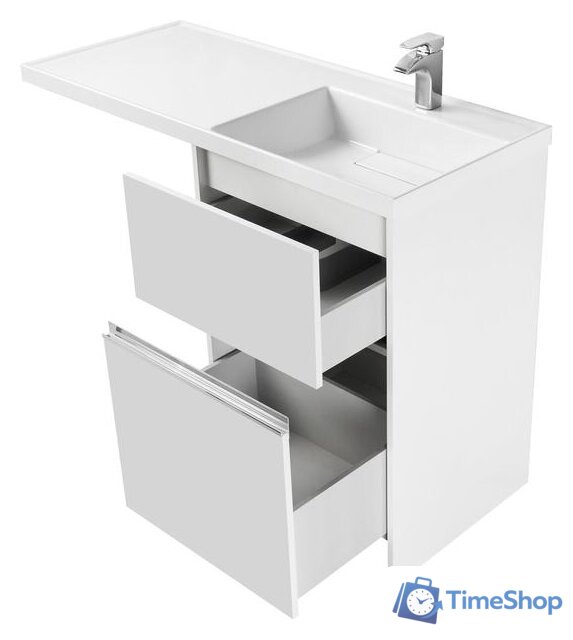  Акватон Тумба под умывальник Лондри 60 1A235901LH010 (белый) - Изображение №3 — Интернет-магазин Time-Shop