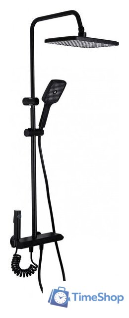 Душевая система  Ekko E2509-7 (черный матовый) - Изображение №1 — Интернет-магазин Time-Shop