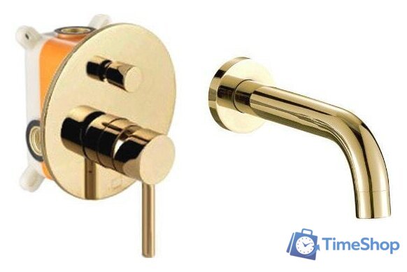 Смеситель Rea Lungo REA-P4563 (золотой) - Изображение №1 — Интернет-магазин Time-Shop