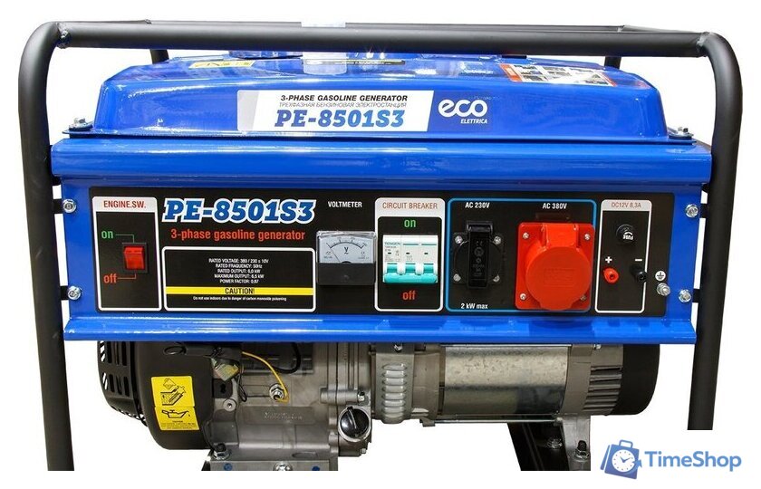 Бензиновый генератор ECO PE-8501S3 - Изображение №5 — Интернет-магазин Time-Shop