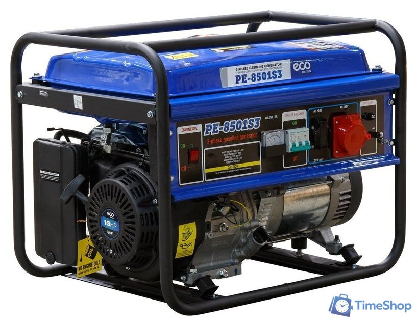 Бензиновый генератор ECO PE-8501S3 - Изображение №1 — Интернет-магазин Time-Shop