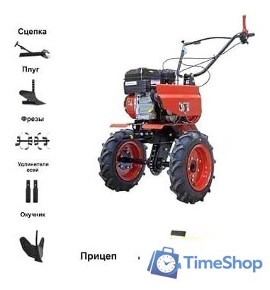 Мотоблок бензиновый ОКА МБ-1Д2М19 (с прицепом) - Изображение №1 — Интернет-магазин Time-Shop