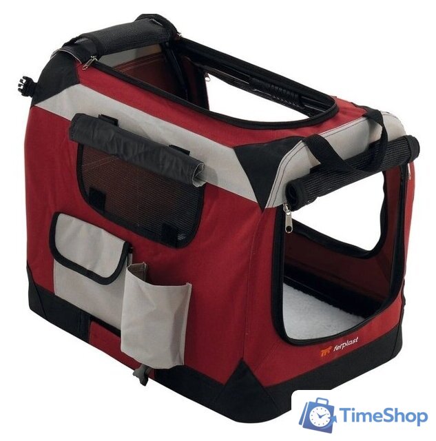Переноска Ferplast Holiday 4 (бургундий) - Изображение №2 — Интернет-магазин Time-Shop
