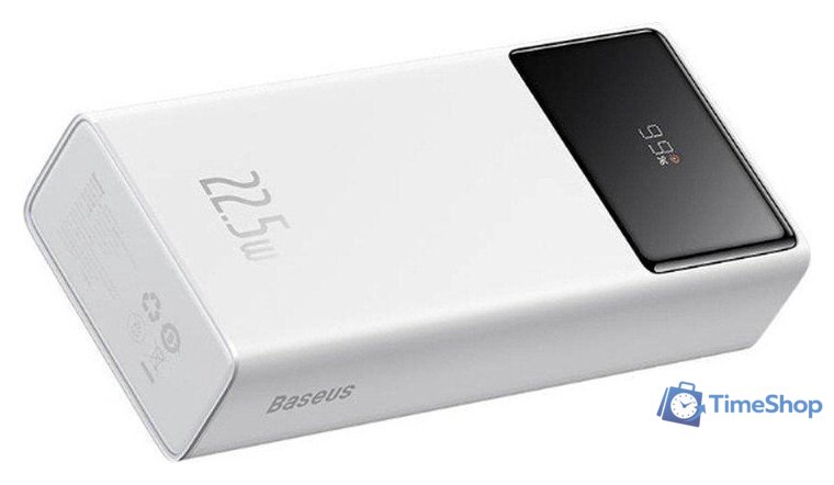 Внешний аккумулятор Baseus Star-Lord Digital Display Fast Charging Power Bank 30000mAh 22.5W (белый) - Изображение №4 — Интернет-магазин Time-Shop