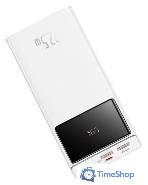 Внешний аккумулятор Baseus Star-Lord Digital Display Fast Charging Power Bank 30000mAh 22.5W (белый) - Изображение №3 — Интернет-магазин Time-Shop