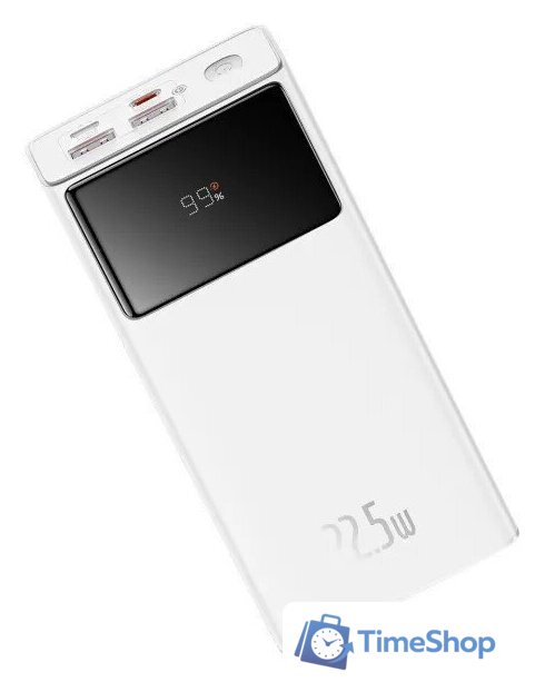 Внешний аккумулятор Baseus Star-Lord Digital Display Fast Charging Power Bank 30000mAh 22.5W (белый) - Изображение №2 — Интернет-магазин Time-Shop