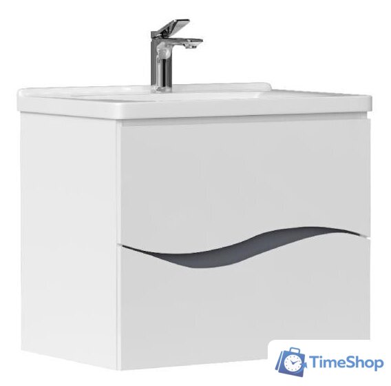  Volna Тумба под умывальник Grey 80.2Y Миранда (подвесная) - Изображение №1 — Интернет-магазин Time-Shop