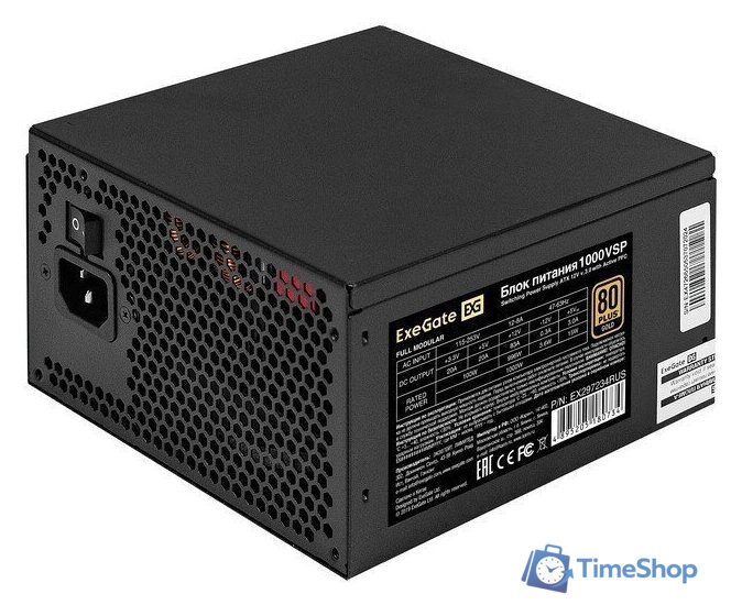 Блок питания ExeGate 1000VSP FC EX297234RUS - Изображение №1 — Интернет-магазин Time-Shop