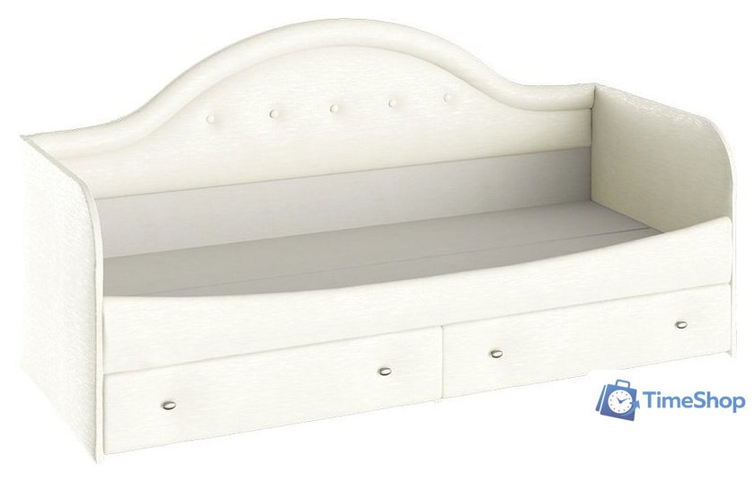 Кровать-тахта Трия Адель с мягкой спинкой тип 1 (крем) - Изображение №1 — Интернет-магазин Time-Shop